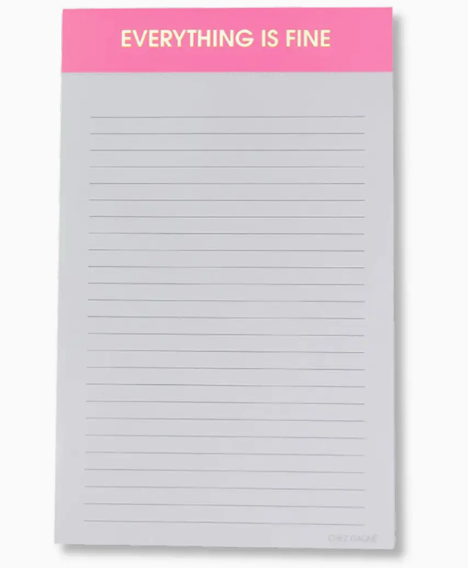 Everything is Fine Notepad