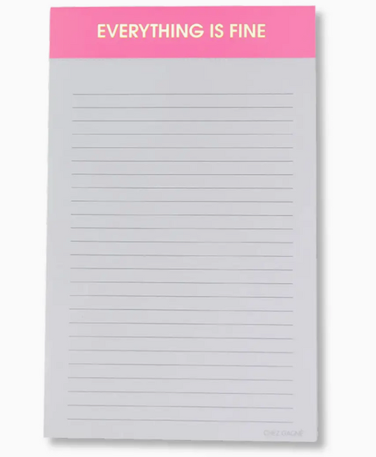 Everything is Fine Notepad