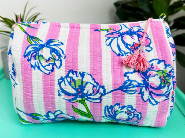 Peony Pink Toiletry Bag