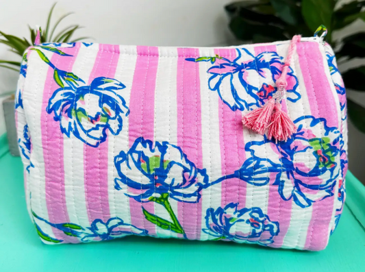 Peony Pink Toiletry Bag