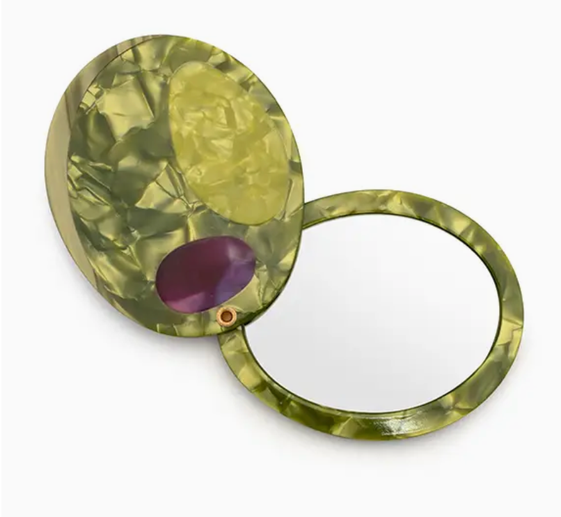 Green Olive Compact Mirror