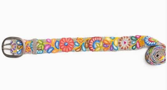 Madeline Parks Bright Hand Embroidered Belt