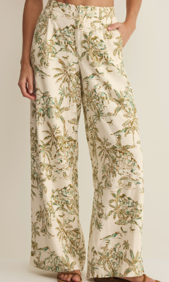Z Supply Overlook Tiki Tide Linen Pant