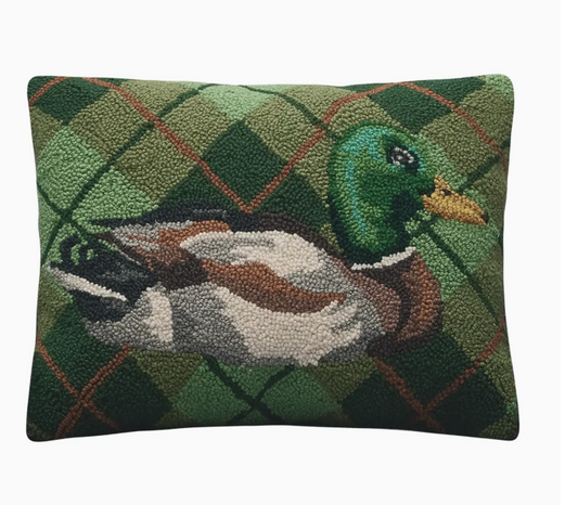 Mallard Plaid Hook Pillow