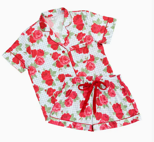 Blue Gingham PJ Set