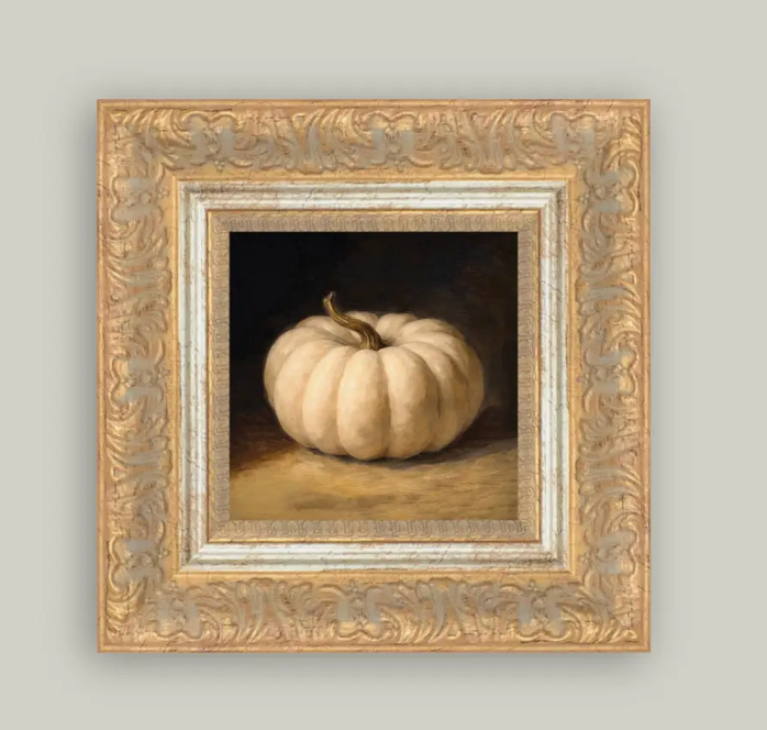 White Pumpkin Framed Print