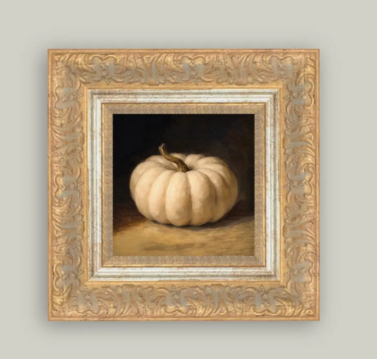 White Pumpkin Framed Print