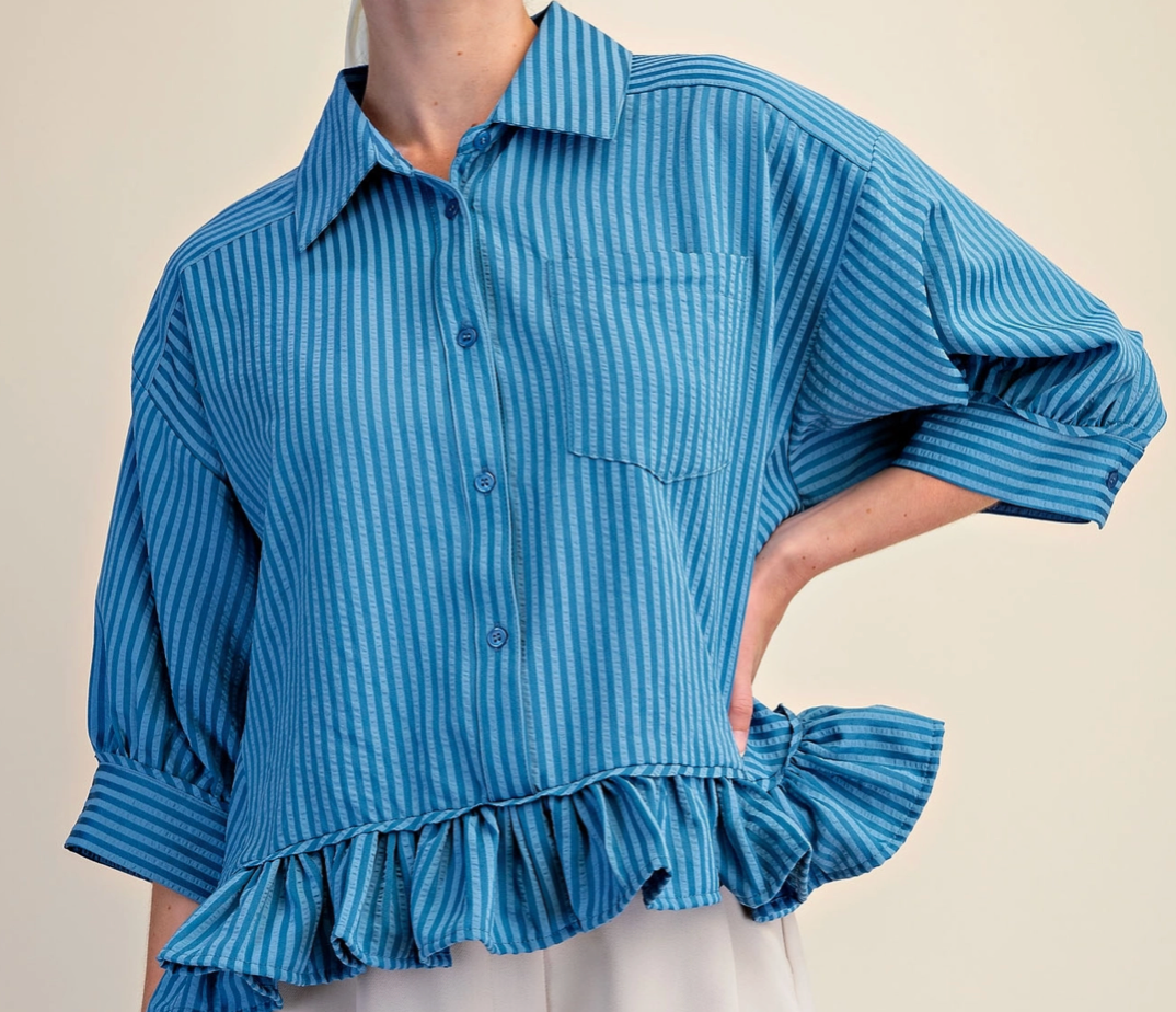 Megan Top Blue