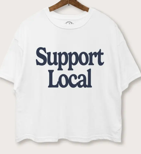 Support Local Boxy Tee