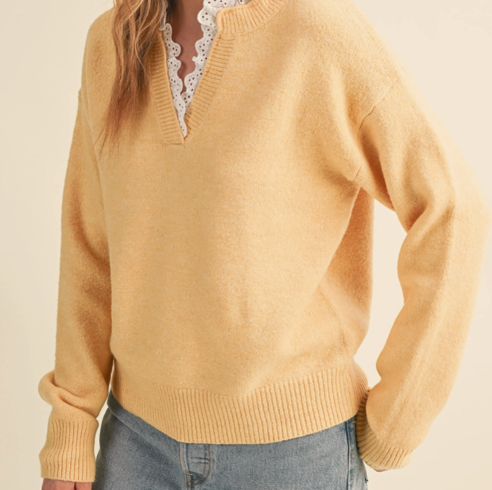 Butter Yellow Sweater