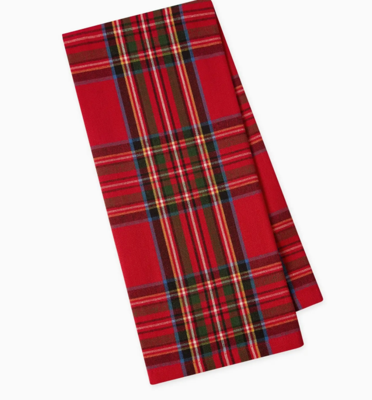 Tis the Season Plaid Dishtowel