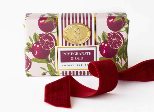 Pomegranate + Oud Wrapped Bar Soap