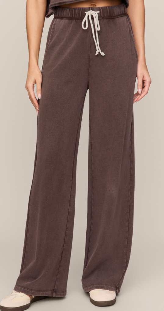 Z Supply Hunter Knit Pant Dark Chocolate