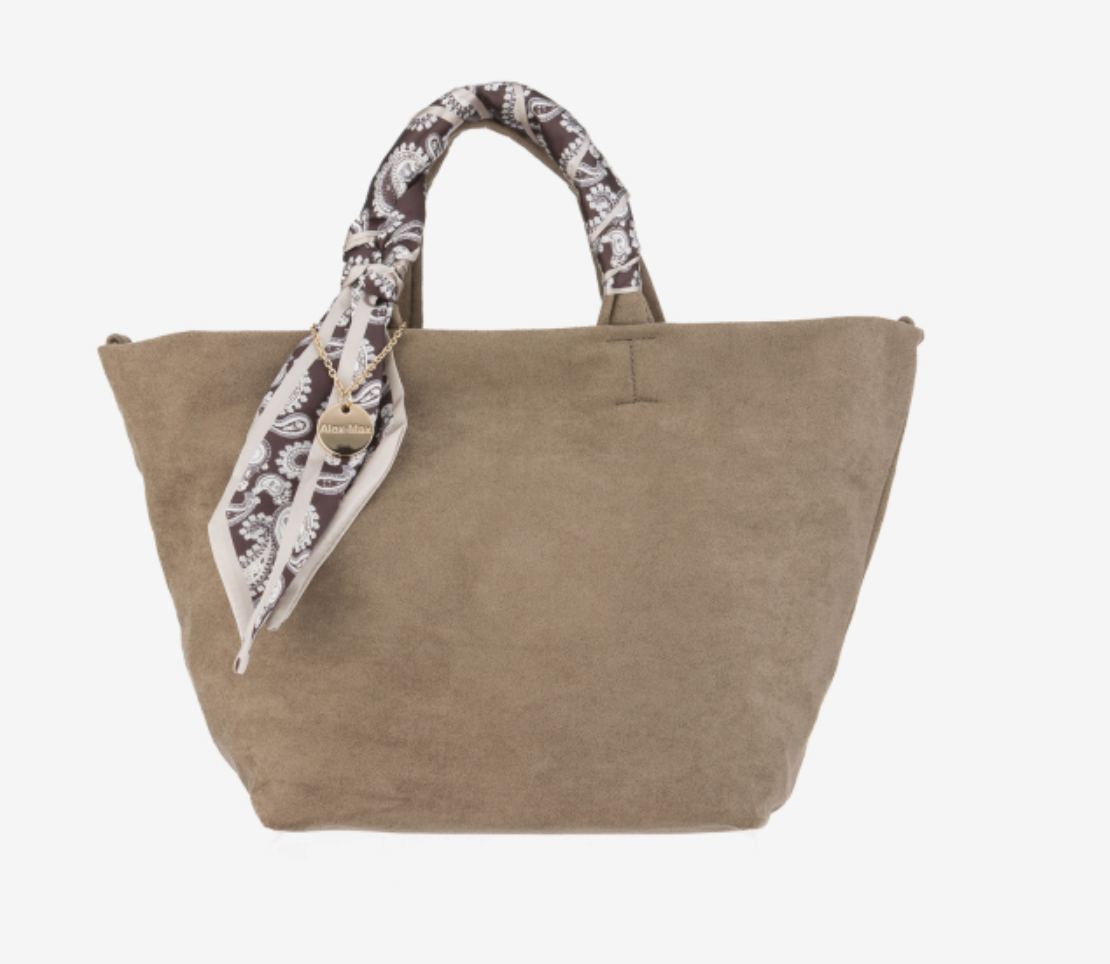 Alex Max Suede Taupe Bag