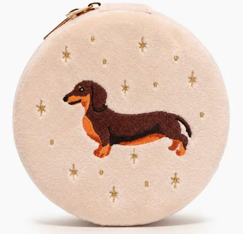 Velvet Jewelry Zip Case