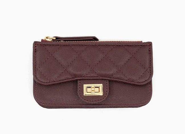 Burgundy Key Chain Wallet