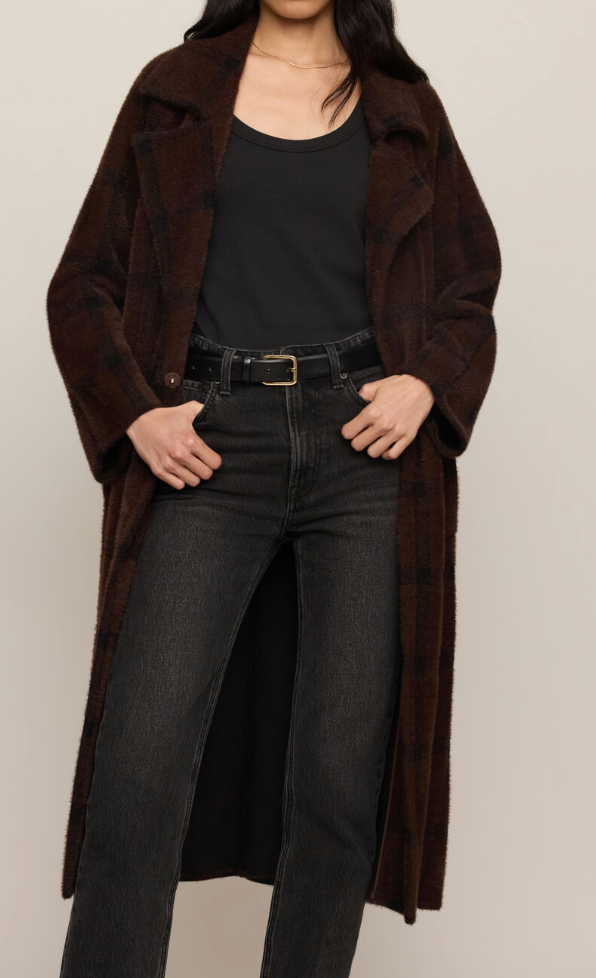 Z Supply Crosby Plaid Cocoon Coat