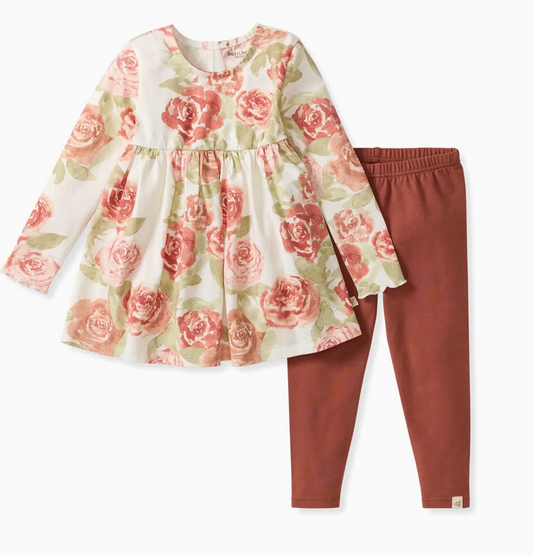 Kottage Kids Autumn Rose Tunic Set