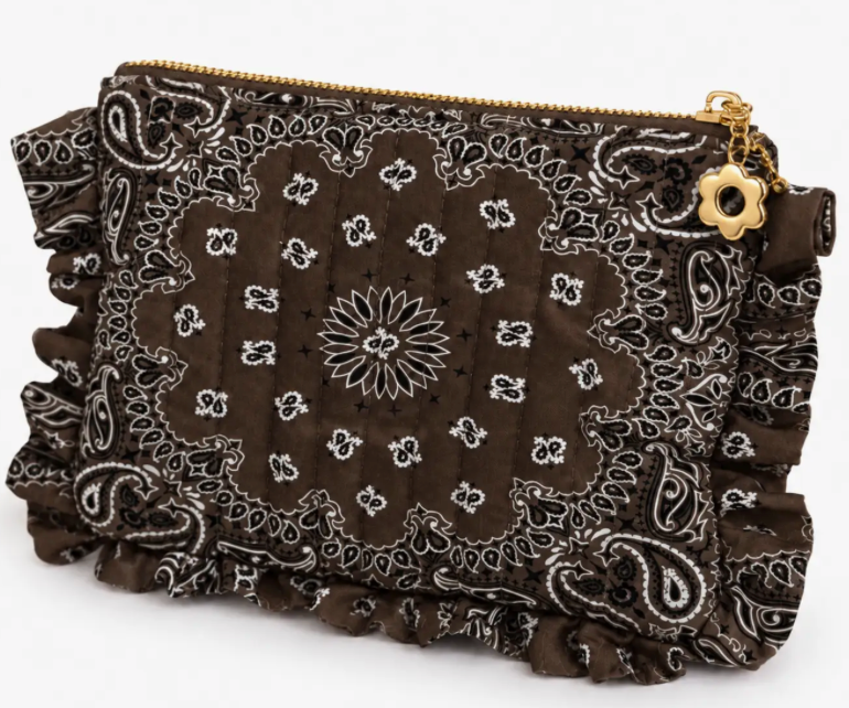 Coco Brown Bandana Pouch