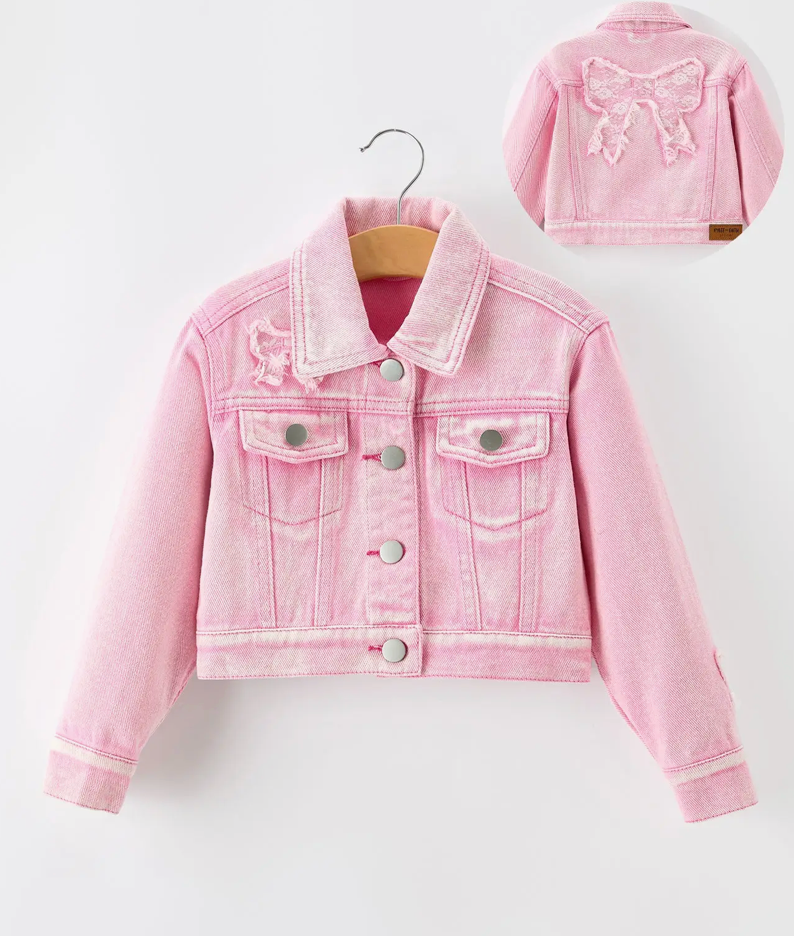Kottage Kids Pink Denim Jacket