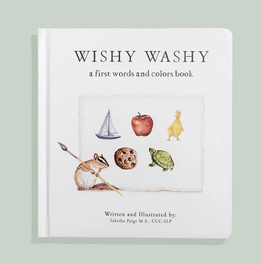 Wishy Washy: A Board Book of First Words and Colors
