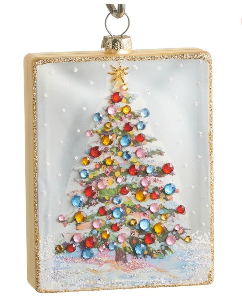 Sugar Plum Tree Rectangle Ornament