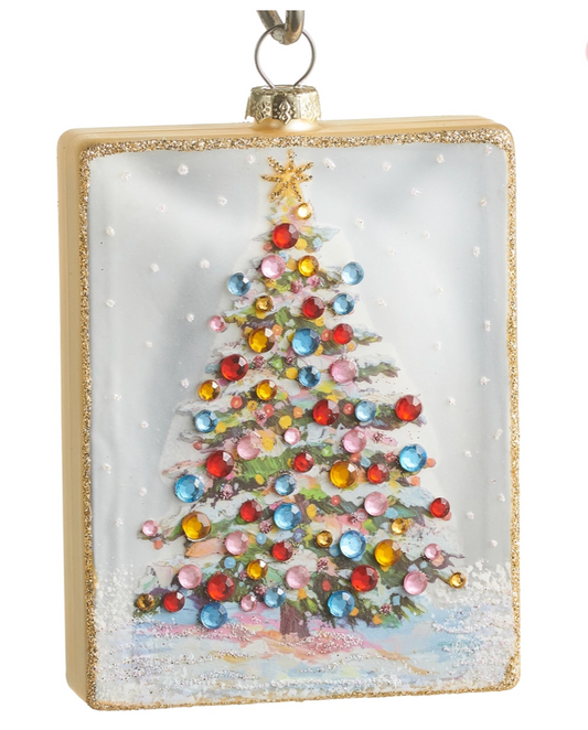 Sugar Plum Tree Rectangle Ornament