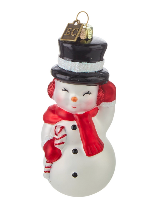 Snowman Blow Mold Ornament