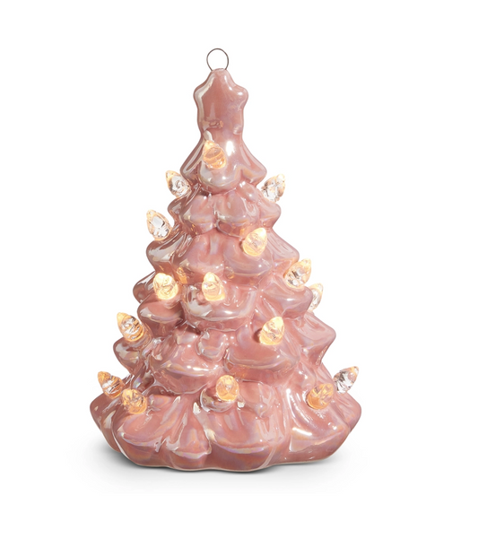 Lighted Pink Vintage Tree Ornament