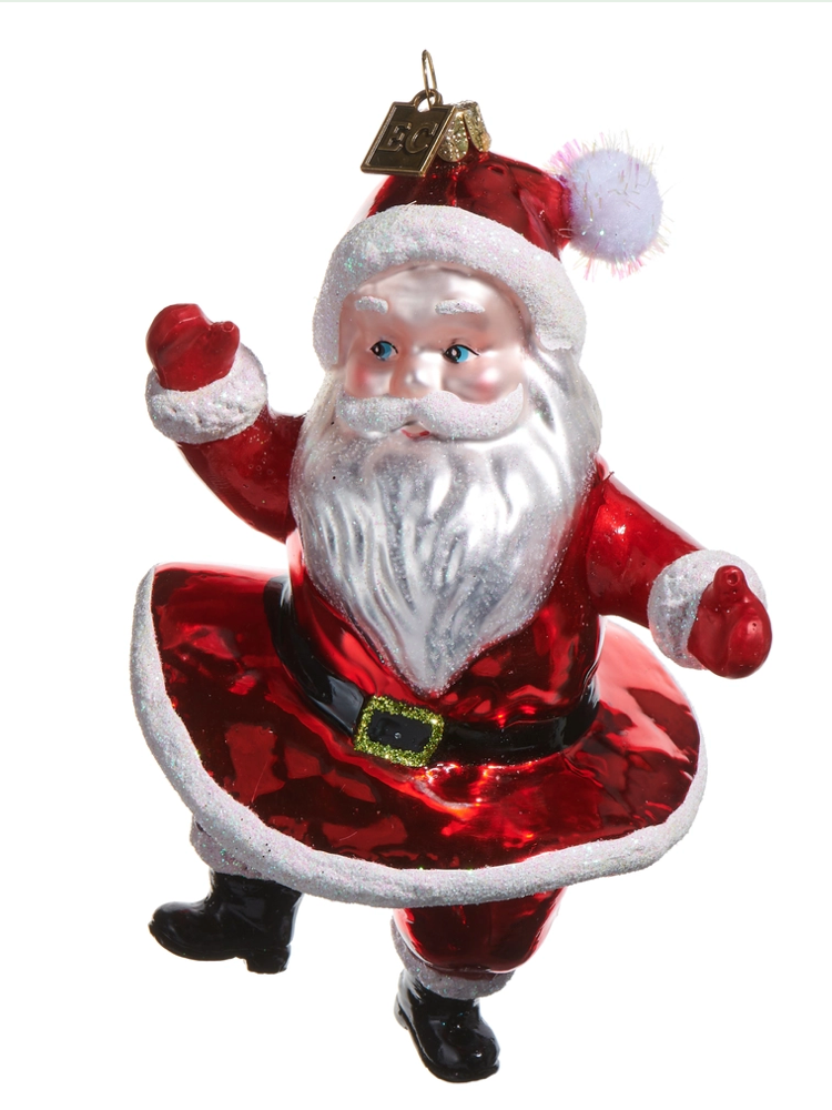 Dancing Santa Ornament