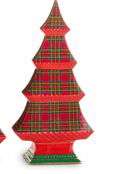 Large Plaid Table Tree