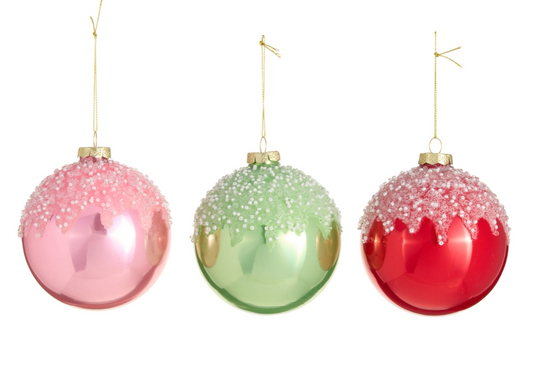 Icing Drizzle Ball Ornament