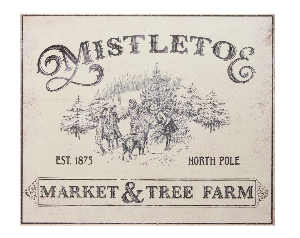 Mistletoe Market Sign
