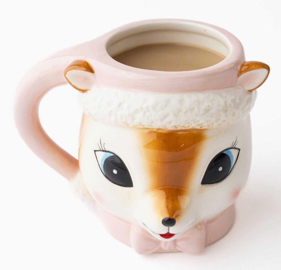 Pink Reindeer Mug