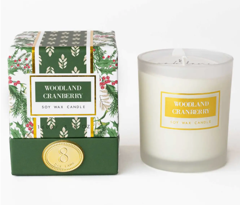 Woodland Cranberry Boxed Soy Candle