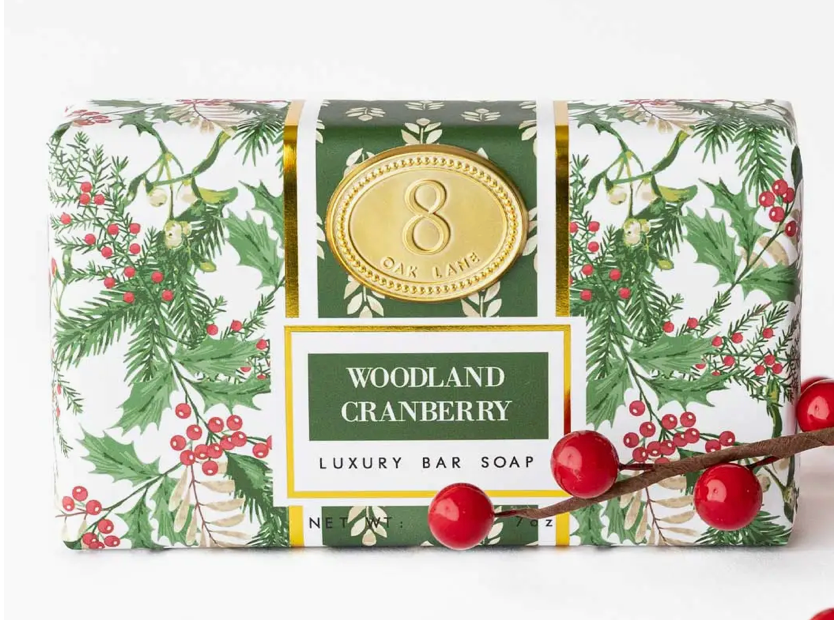 Woodland Cranberry Wrapped Bar Soap