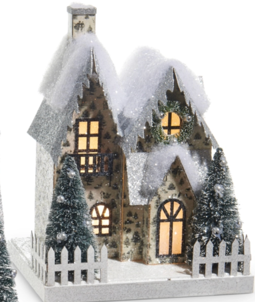 Through the Woods Lighted Paper House