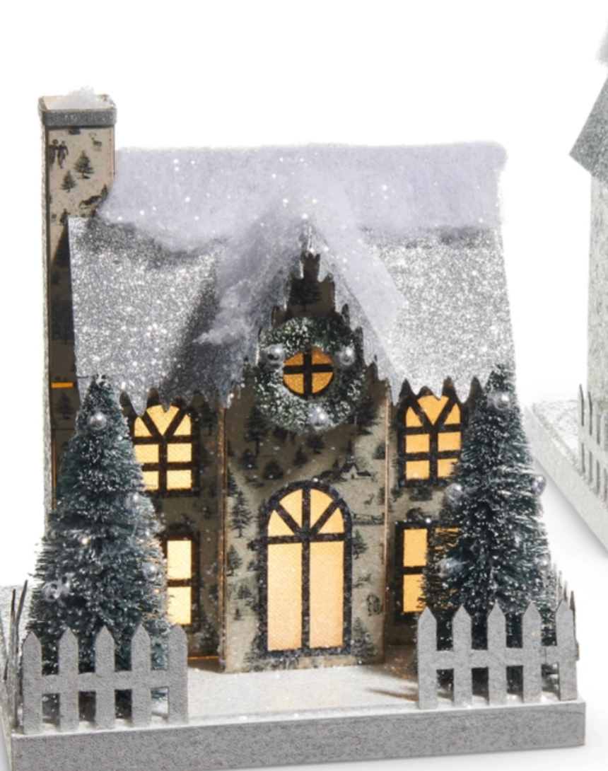 Through the Woods Lighted Paper House